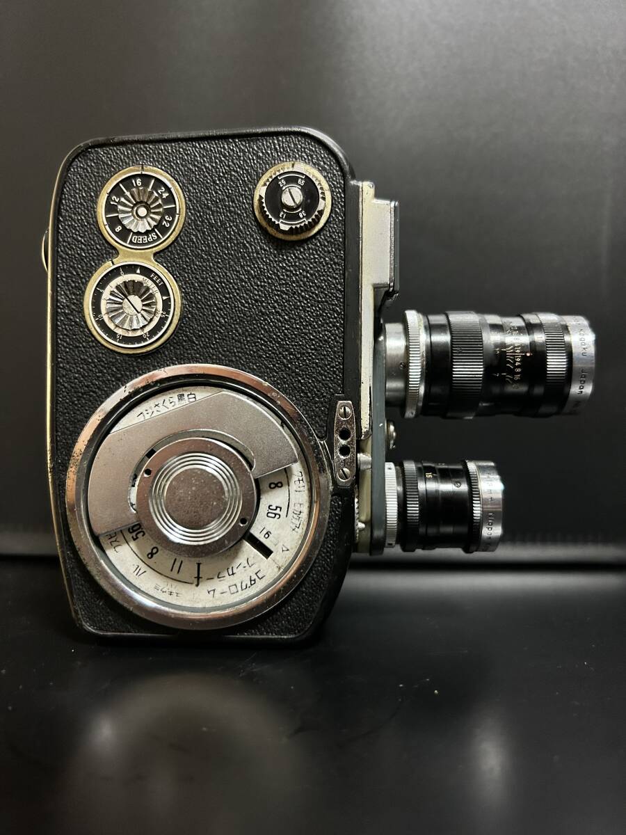 Cinemax-8 8 TD シネマックス 瓜生精機 8mm フィルム映写機カメラ +13㎜と38㎜ニッコールレンズ ジャンクの画像5