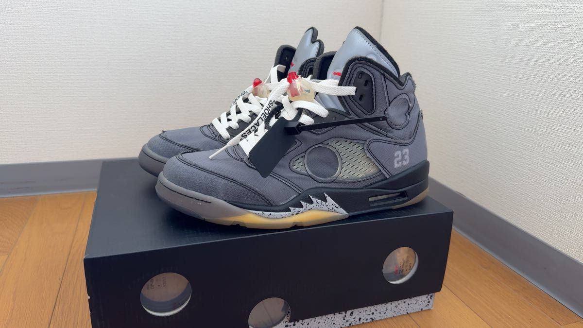 OFF-WHITE AIR JORDAN5 27.5cm 美中古 鑑定済み