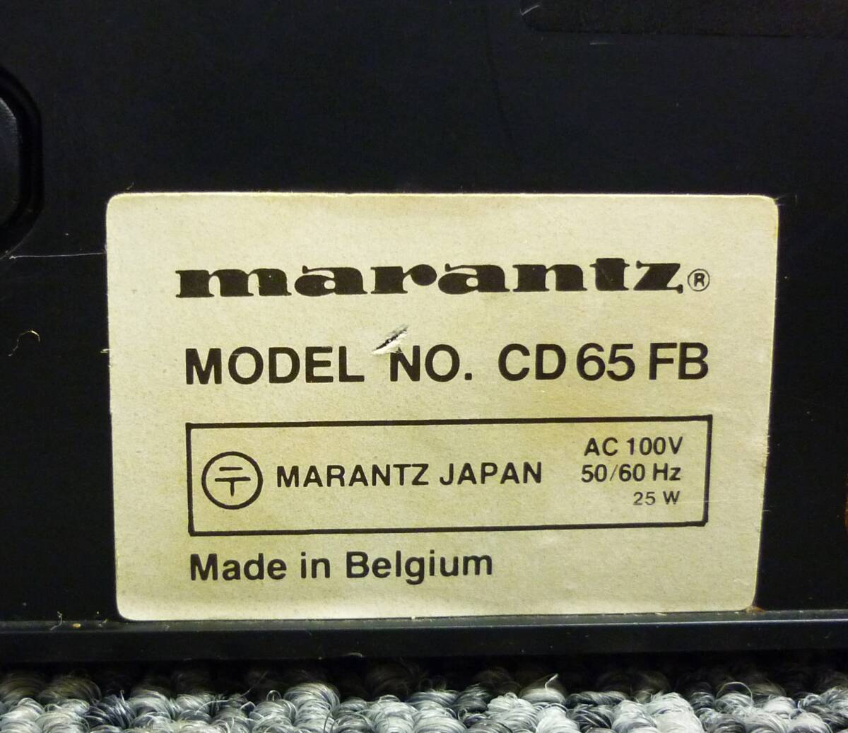marantz CD-65 FB CDプレイヤー_画像9