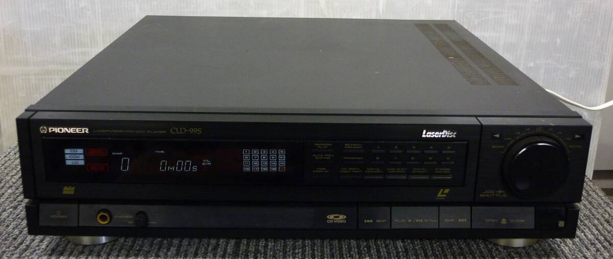  PIONEER パイオニア CLD-99S CDV/LDプレーヤー レーザーディスク 通電のみジャンク品の画像1