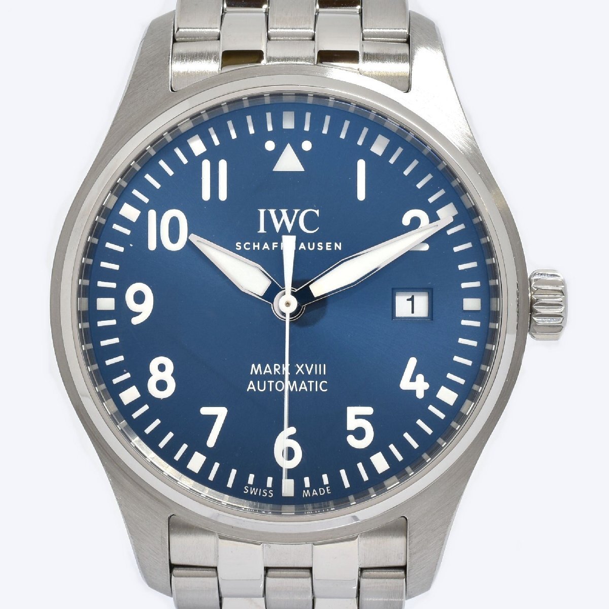 ★仙台★質屋★IWC パイロットウォッチ マーク18 IW327016 デイト ★自動巻き 腕時計 インターナショナル・ウォッチ・カンパニー SCHAFFHAの画像2