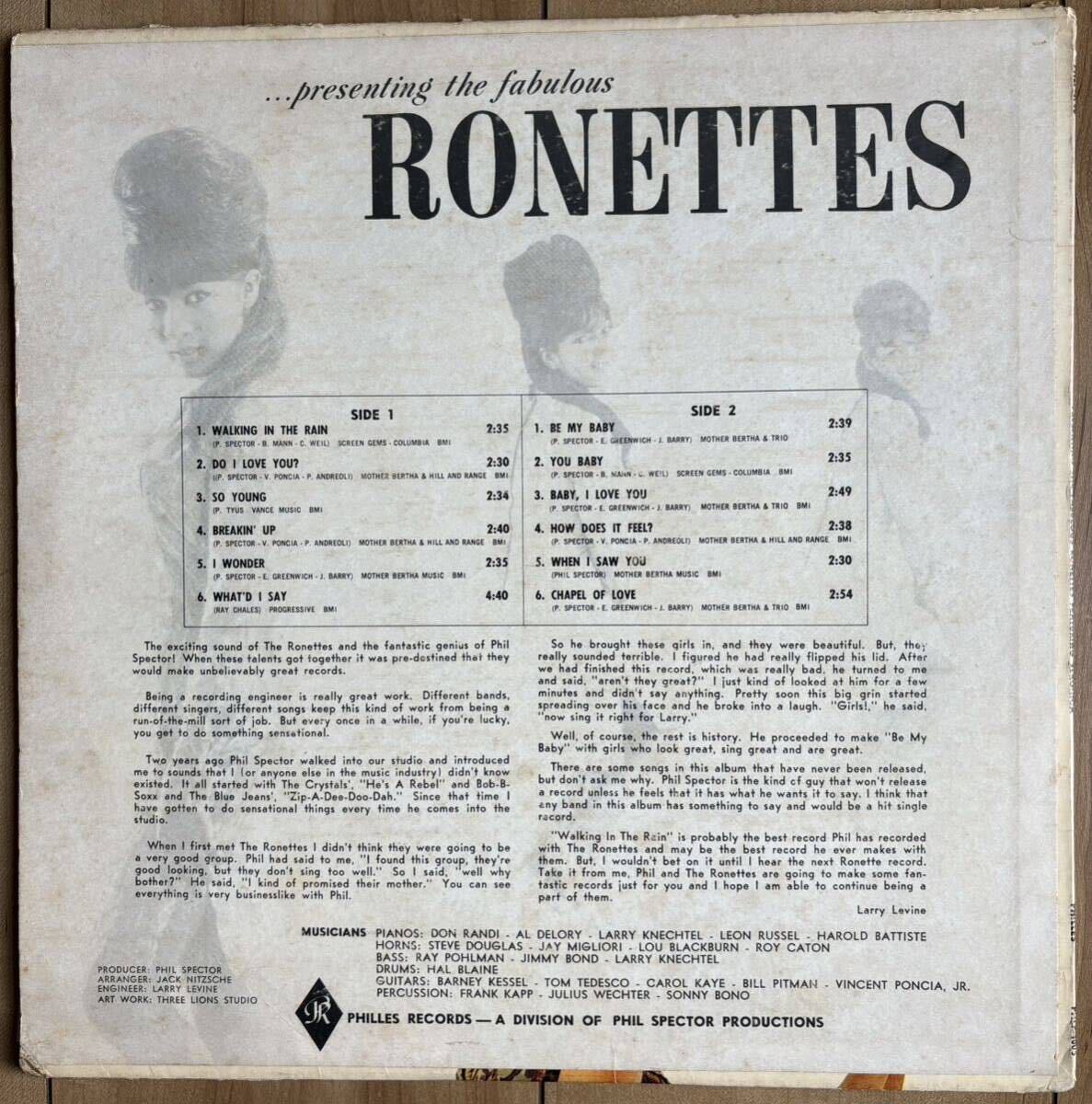 【US org】presenting the fabulous ronettes featuring veronica ロネッツ_画像2
