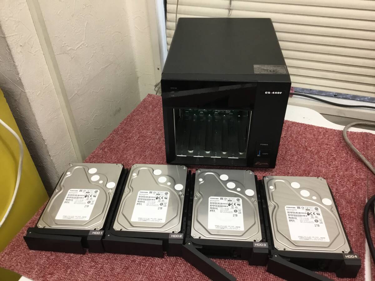 ALEXON GS-440F(QNAP TS-473 OEM)★HDD2TB×4付き★動作保証品_画像6