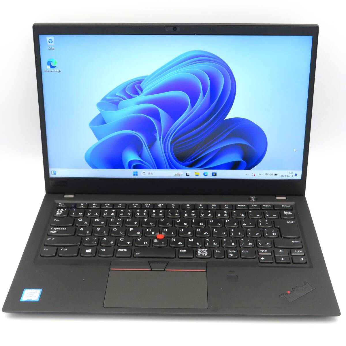 ノートパソコン在庫処分 Lenovo ThinkPad X1 Carbon Core i5-8250U メモリ8GB m.2 NVMeSSD256GB 認証済みOffice2021入り①の画像1