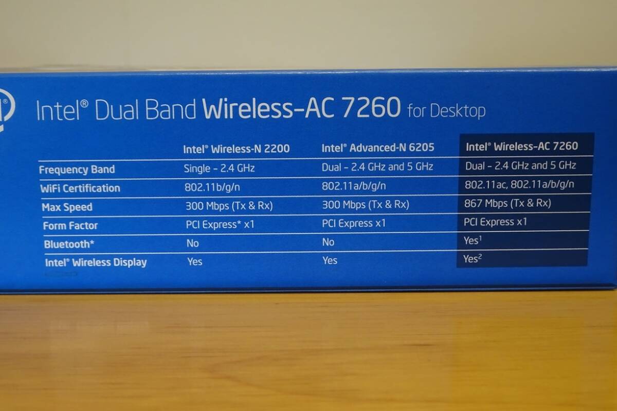 ★Intel★Desktop WIRELESS ADAPTER AC 7260 の画像8