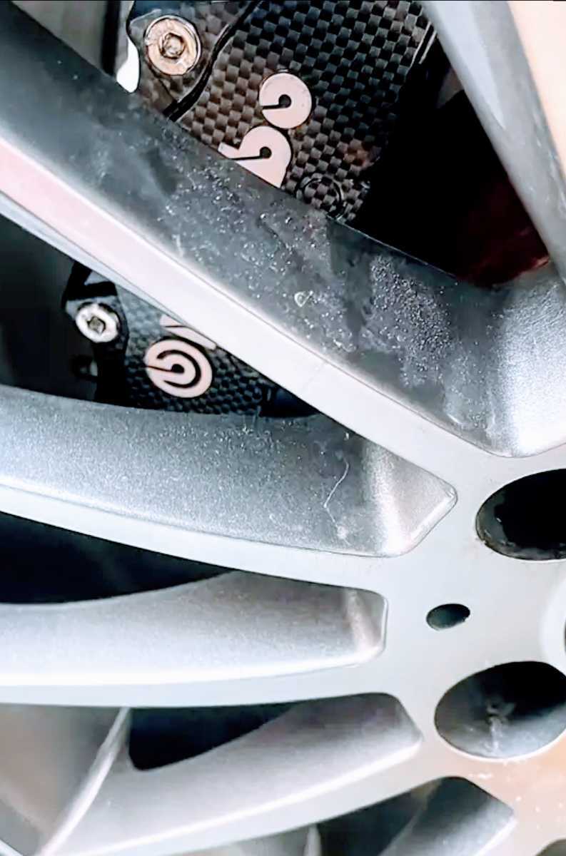 bremboブレーキキャリパー カバー青の画像5