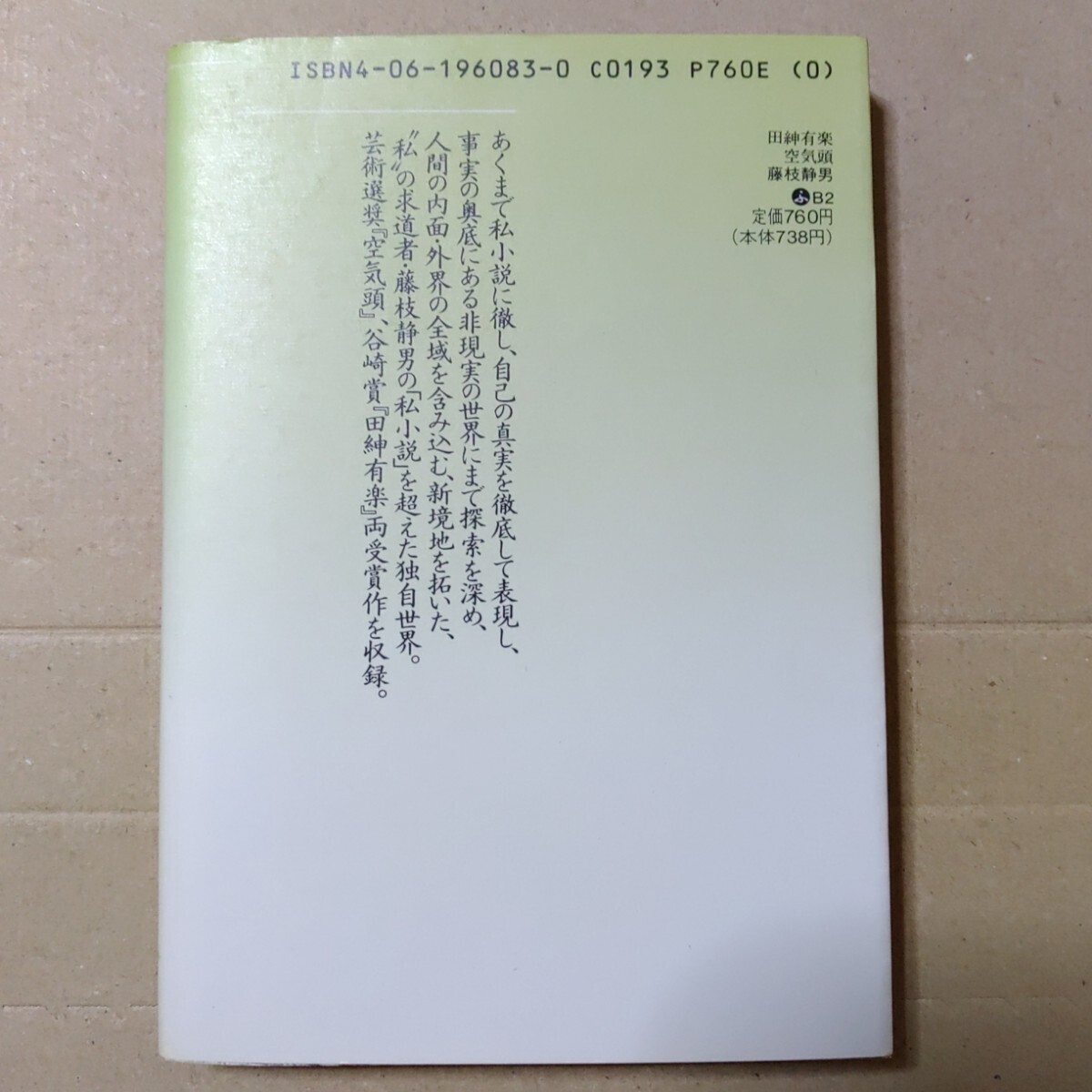 田紳有楽・空気頭　藤枝静男　講談社文芸文庫_画像2