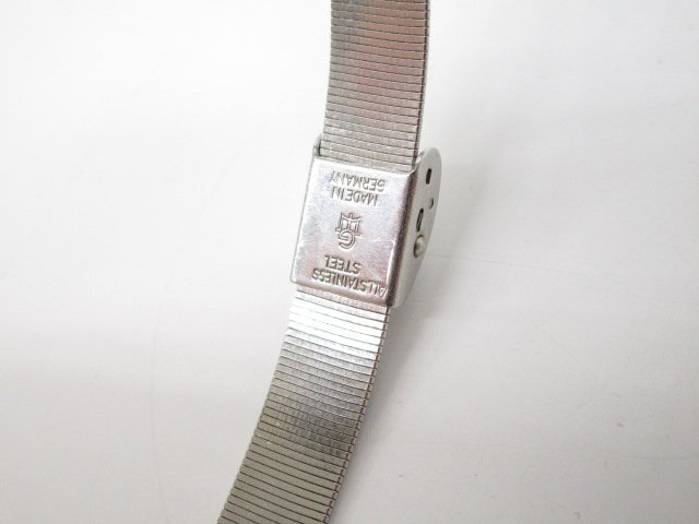 [即日発送] 稼働 OMEGA オメガ Geneve ジュネーヴ 手巻き腕時計 2針 レディース 社外ベルト ラウンド シルバー文字盤 現状品 371_画像8
