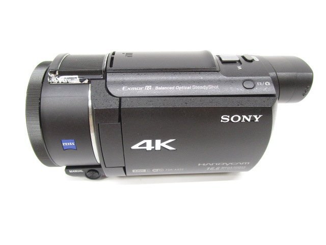 [即日発送]☆ジャンク☆ SONY ソニー FDR-AX55 4Kビデオカメラ 64GB 黒 + SONY ガンズームマイクロホン ECM-GZ1M セット 現状品 341の画像3