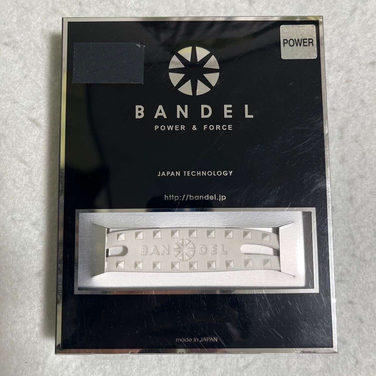 【正規品】BANDEL スタッズブレスレット white×white サイズ M 17.5cm