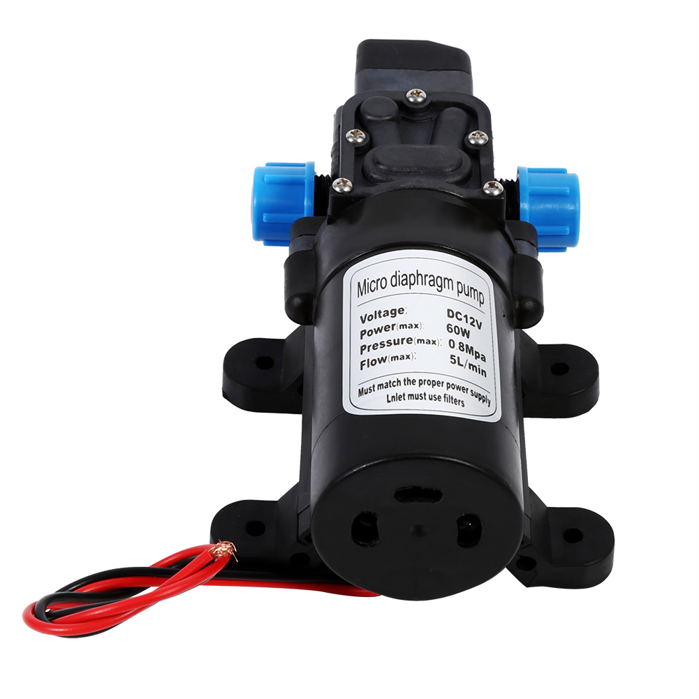 60 watt 12V 80PSI self . type pump built-in pressure switch garden sprinkler shower water tap . boat Caravan mo