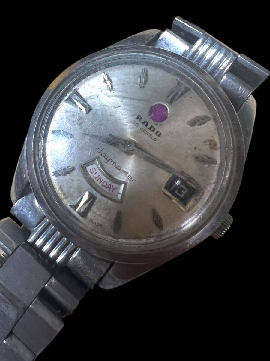 RADO ラドー 345602 343942 daymaster 30石 自動巻き デイデイト メンズ 腕時計 ジャンク の画像2