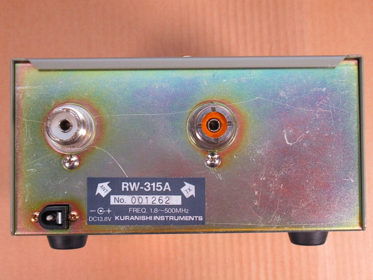 クラニシ RW-315A ＳＷＲ＆ＷＡＴＴＭＥＴＥＲ FRQ.HF～VHF:1.8～230MHz UHF:400～500MHz 不具合修理歴あり KURANISHIの画像4