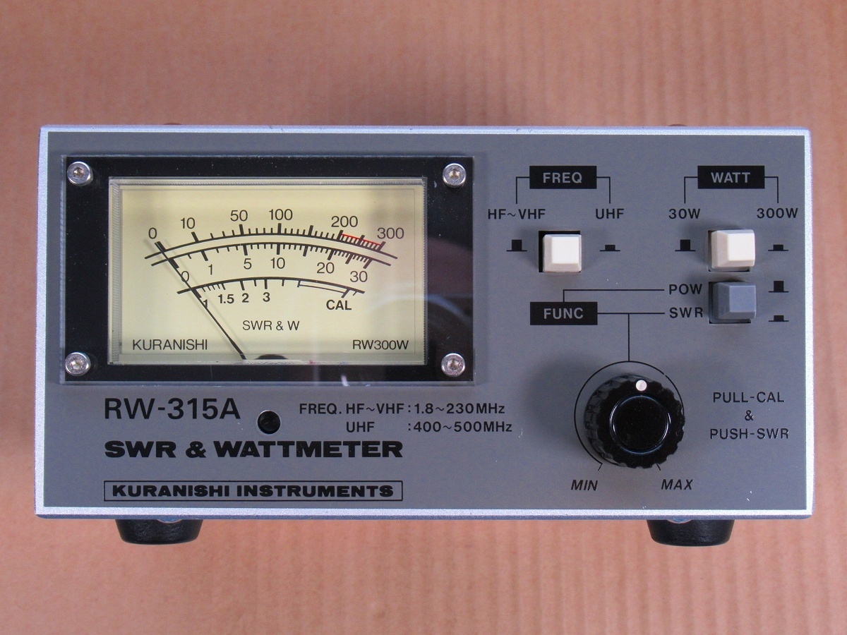 クラニシ RW-315A ＳＷＲ＆ＷＡＴＴＭＥＴＥＲ FRQ.HF～VHF:1.8～230MHz UHF:400～500MHz 不具合修理歴あり KURANISHIの画像2