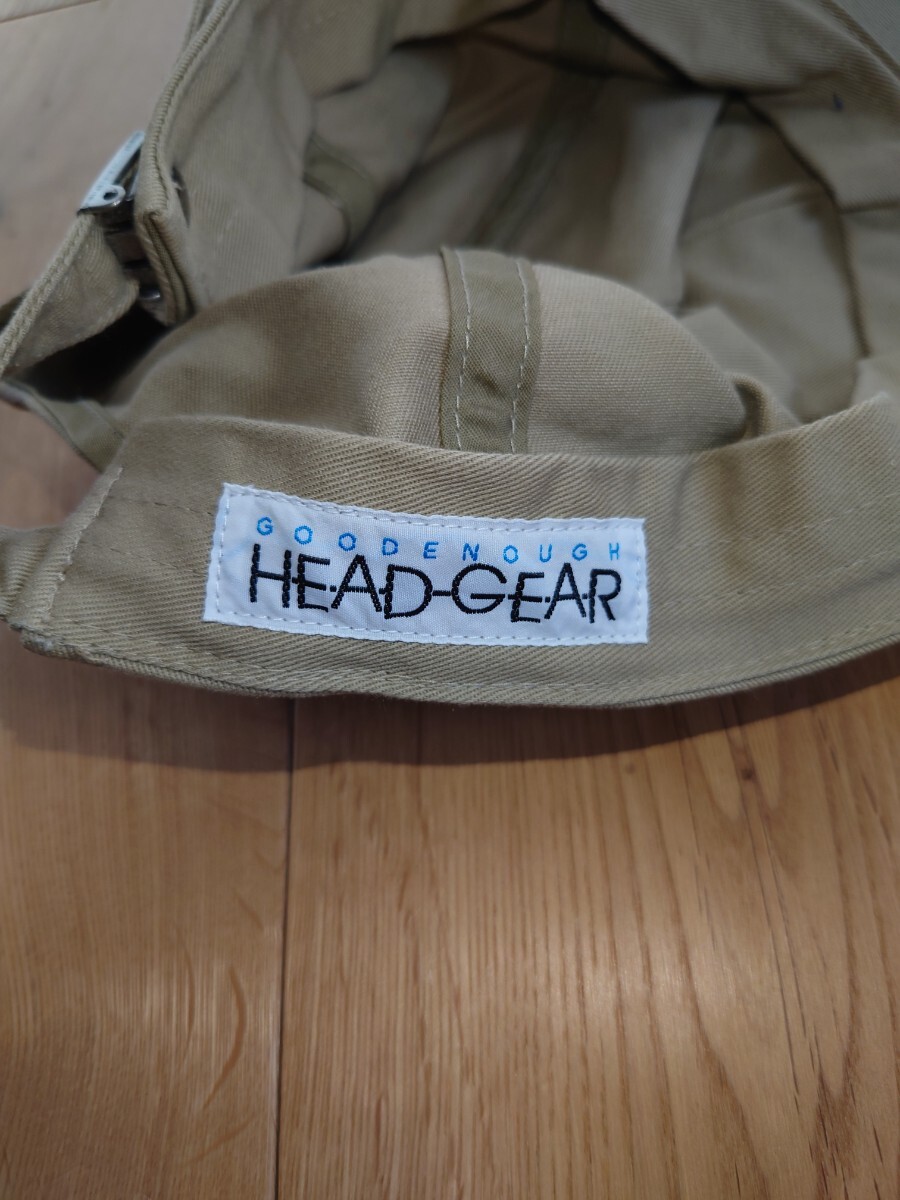 美品 2000年代 GOOD ENOUGH グッドイナフ キャップ ベージュ 帽子 HEAD GEAR_画像9