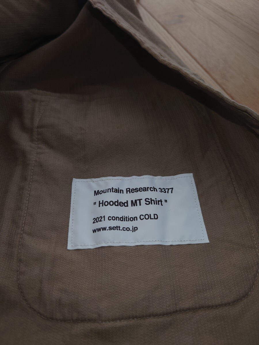 2021 マウンテン リサーチ フード シャツ フーディー コーデュロイ 茶色 ブラウン Mountain Research Hooded MT Shirt サイズM