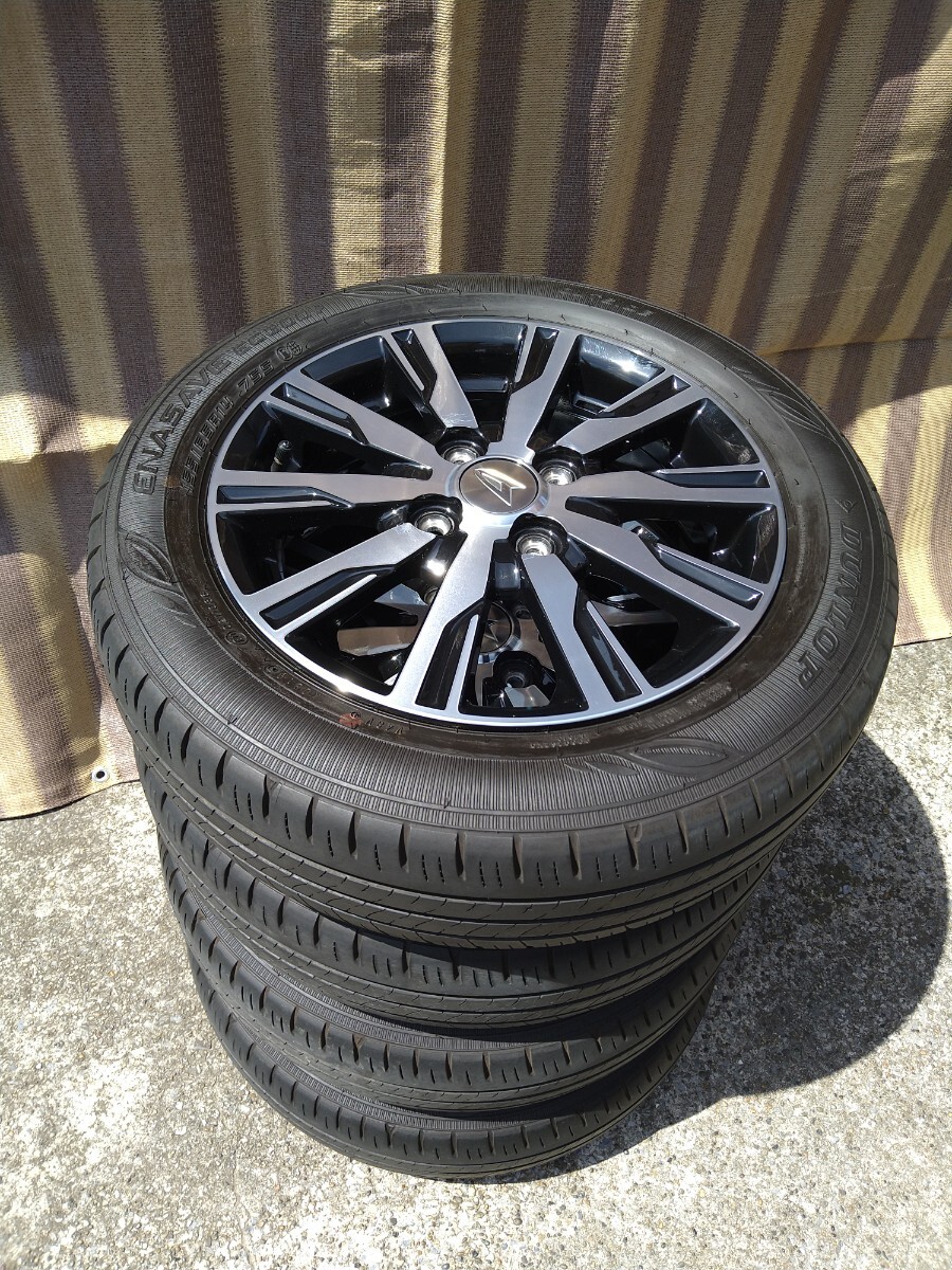 ダイハツ純正アルミタイヤセット 155/65R14 サマータイヤ タント ミラ ムーブ ウェイク等の画像1