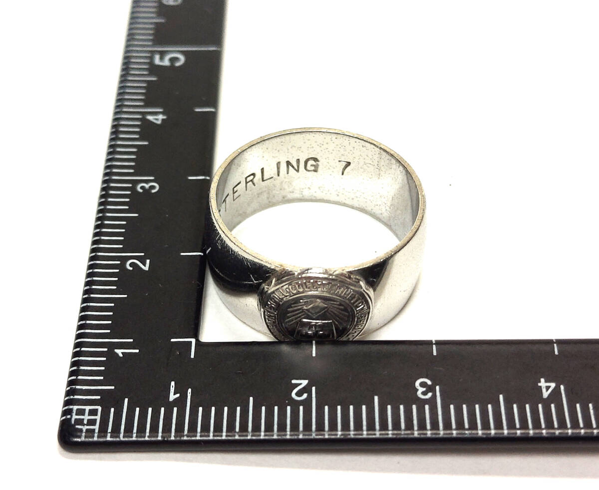 CARLETON カールトン・カレッジ 1866 STERLING カレッジリング 14号 中古_画像7