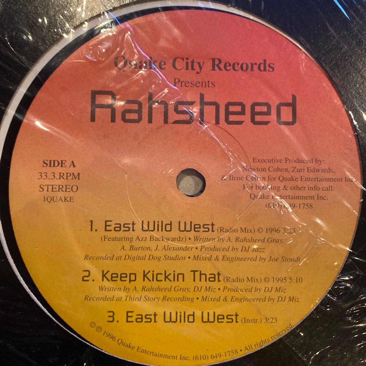 試聴OK DJ Seiji Underground Railroad 10収録!! Rahsheed East Wild West muro koco kiyoの画像1