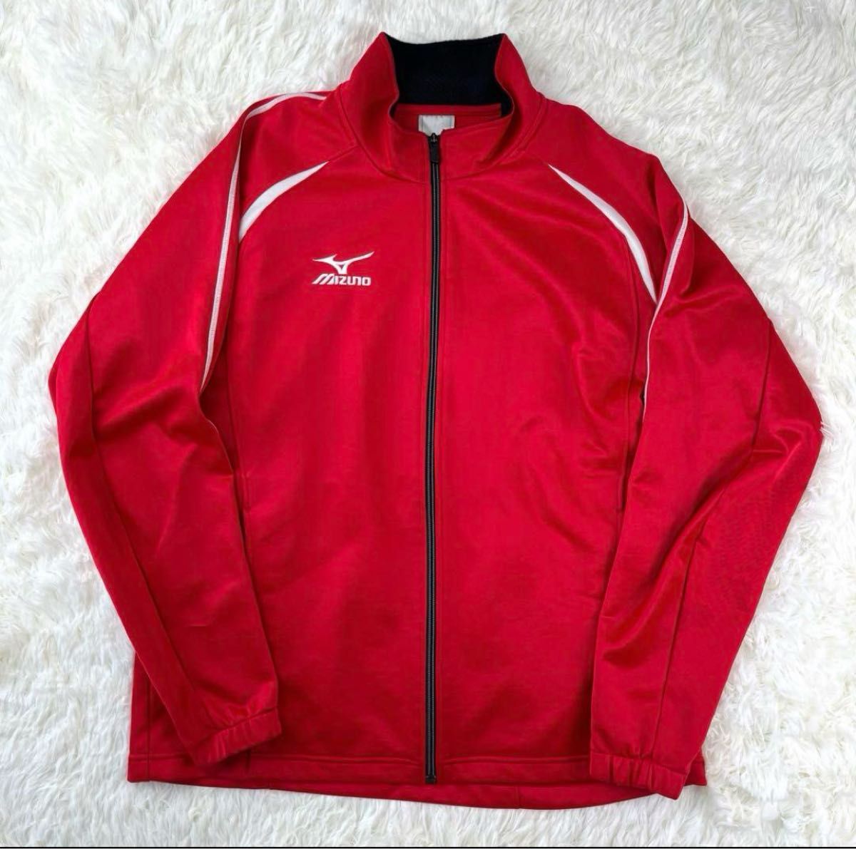 極美品】MIZUNO ジャージ セットアップ L レッド トレーニング 極美品】MIZUNO ジャージ セットアップ L レッド トレーニング