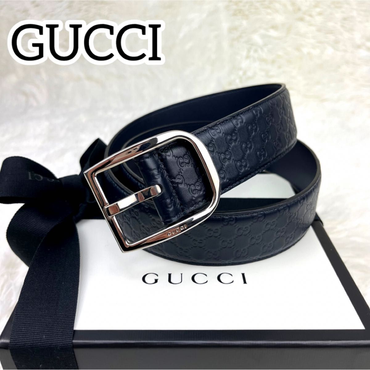 極美品】GUCCI グッチ メンズ ベルト GG レザー 449716 お洒落 極美品】GUCCI グッチ メンズ ベルト GG レザー 449716 お洒落