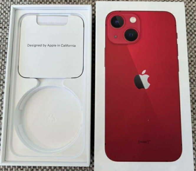 iPhone13mini 128GB RED 赤 SIMフリー  最大容量86% 液晶難有