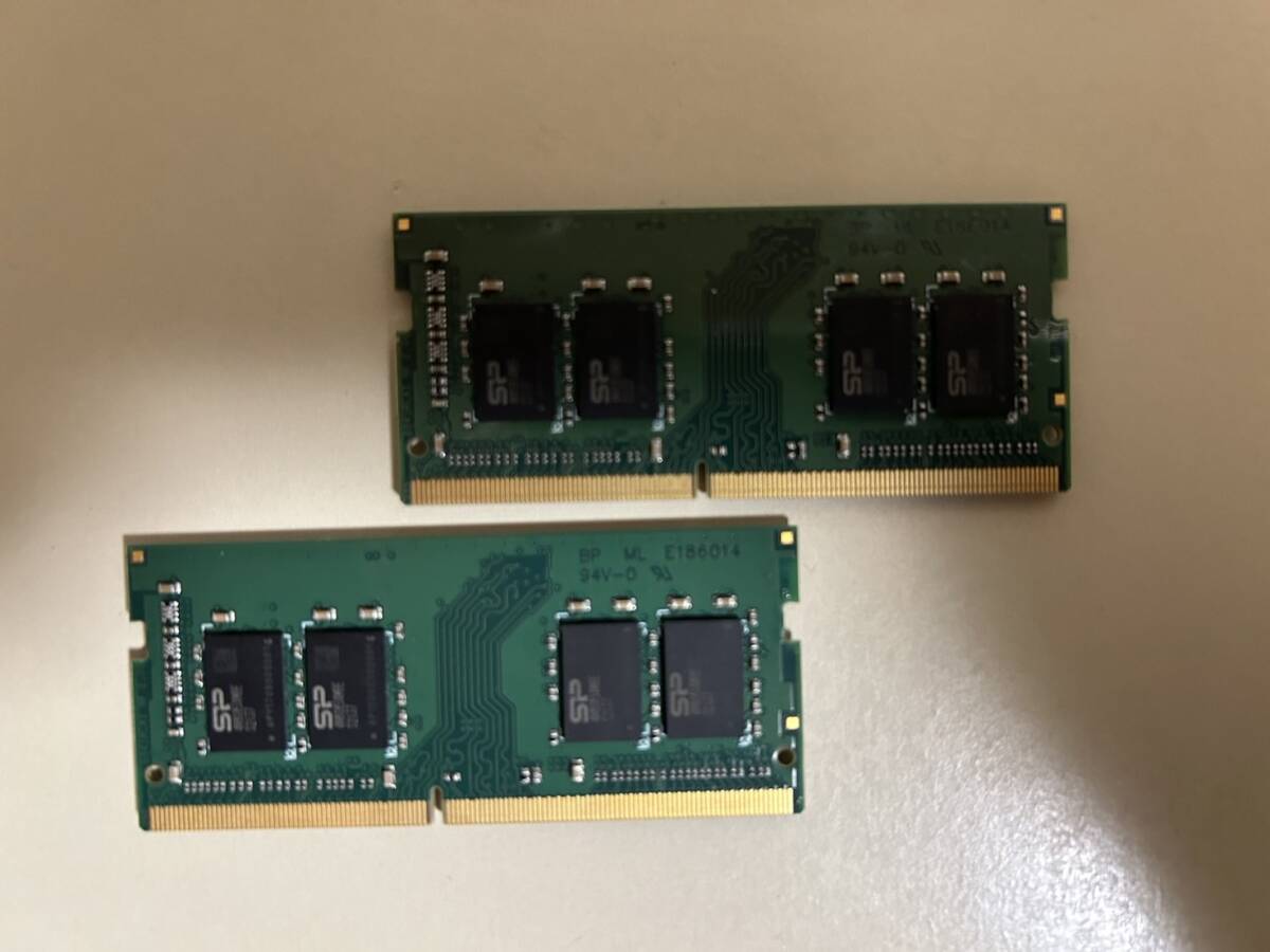 Silicon Power DDR4-2133 8GB×2枚 計16GB PC4-17000 ノートＰＣ用 動作品の画像2