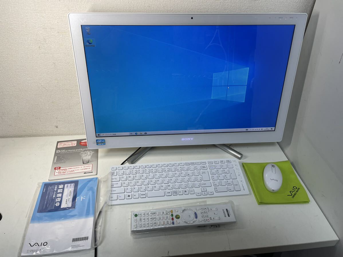 美品 SONY ソニー VAIO パーソナルコンピューター SVL241A11N Windows 10 Home 一体型PC タッチパネル ブルーレイ CORE i5 箱ありの画像1
