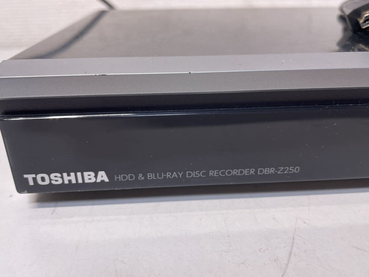 TOSHIBA 東芝 HDD&ブルーレイディスクレコーダー REGZA レグザ DBR-Z250 ブラック 2012年製 通電確認済み リモコンありの画像2