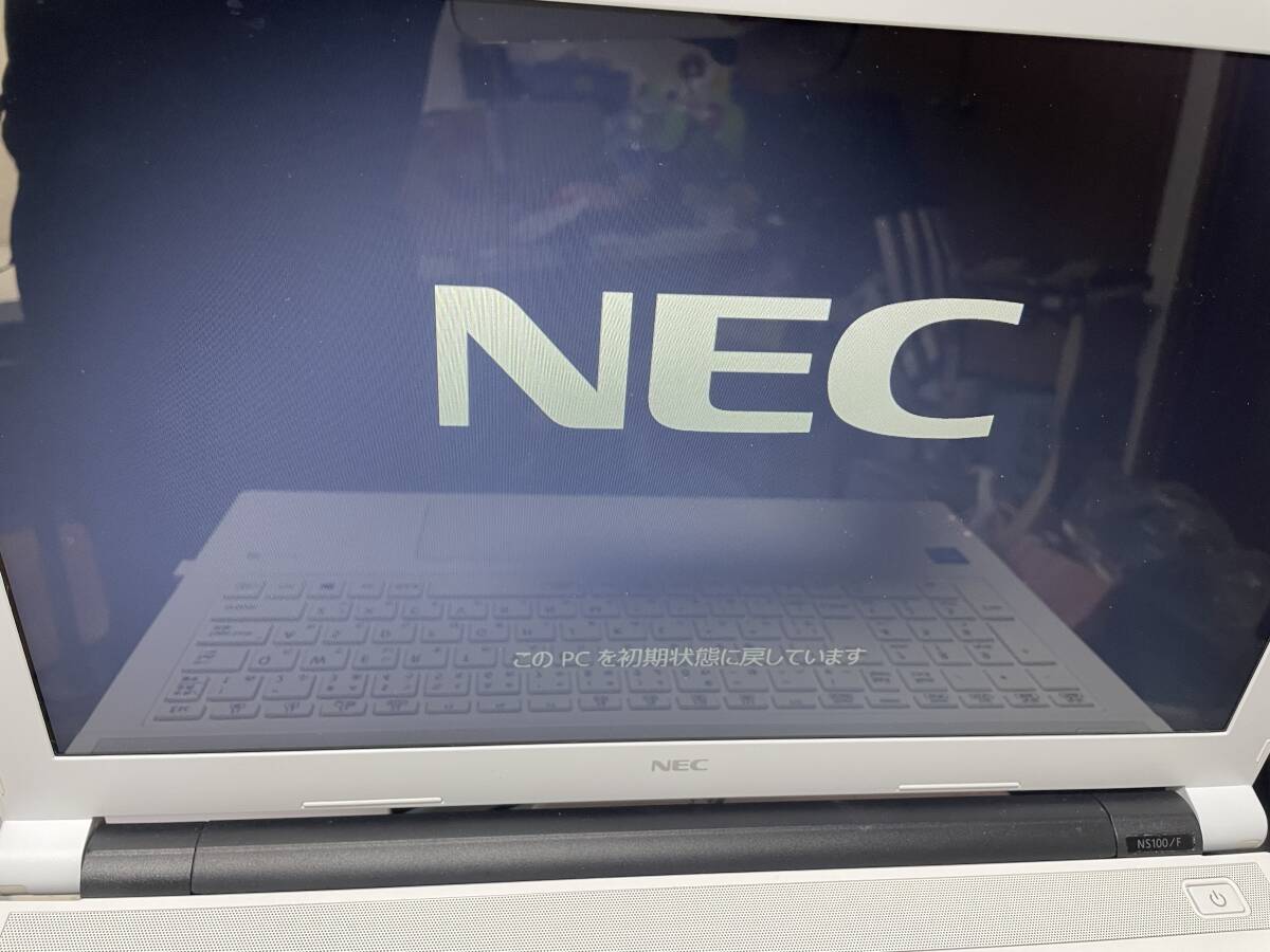 NEC PC-NS100F2W LAVIE NS100/F Celeron 3855U 1.60GHz 4GB 500GB■現状品 初期化済みの画像7