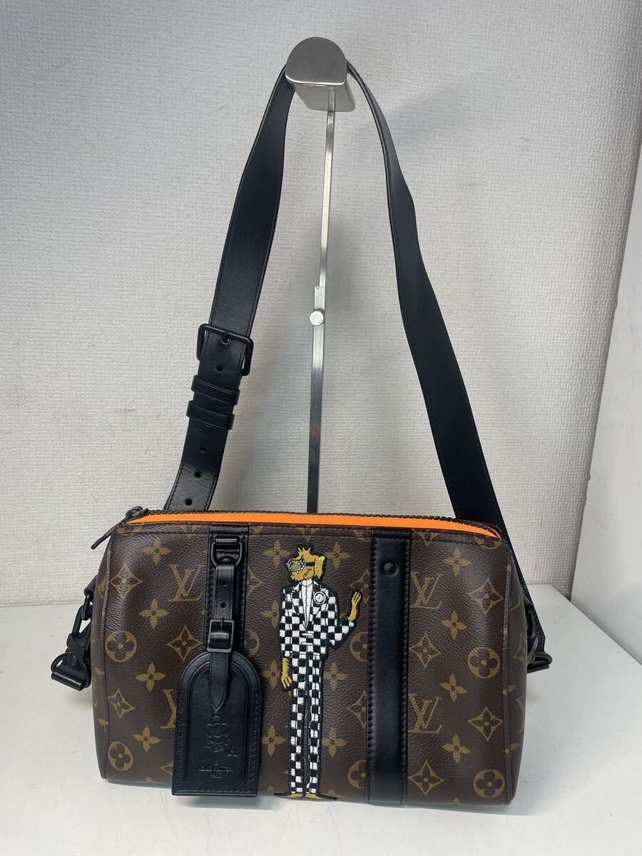 激レア 1円スタート 美品 LOUIS VUITTON ルイヴィトン シティ・キーポル LVフレンド モノグラムキャンバス ブラウン 現品のみの画像1