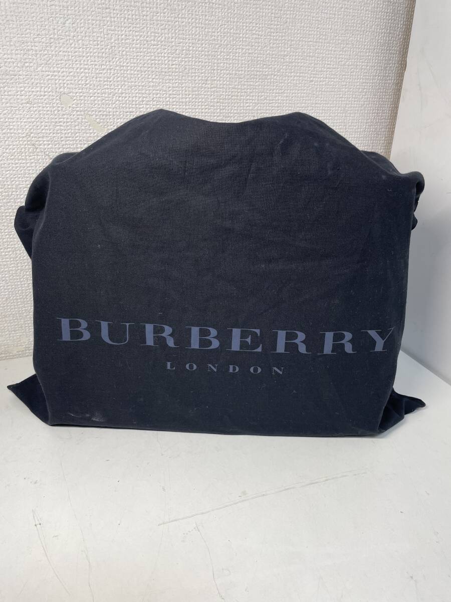 【新品 未使用】 BURBERRY バーバリー トートバッグ ノバチェック レザー キャンバス 型崩れなし 通勤 ビジネスの画像10