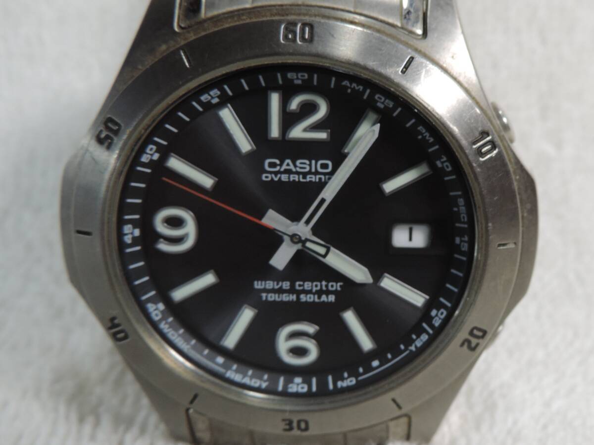 可動・電波受信不可 (電池交換必要か修理必要) 日本製・電波・カシオ男性用時計 CASIO OVW-110T TITANIUM_画像2