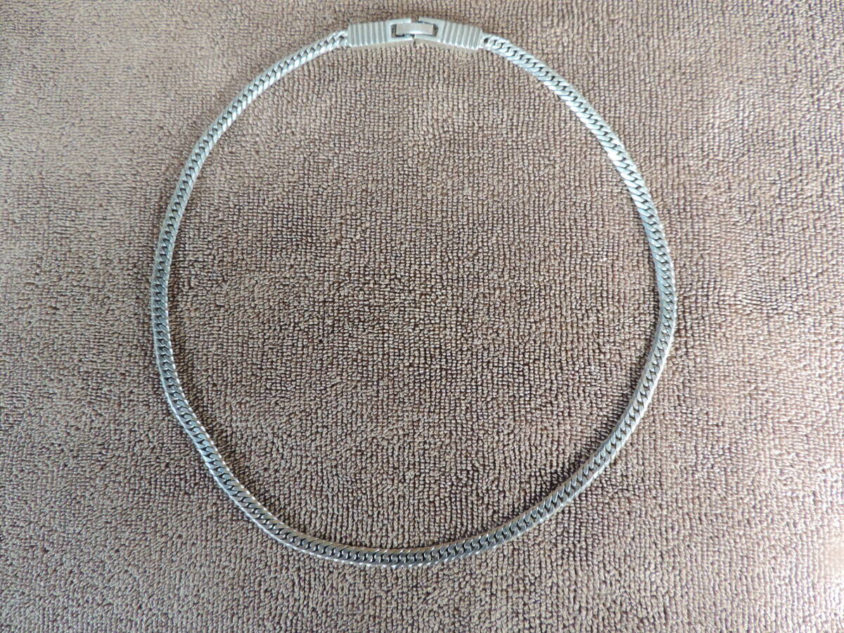 独特の上品 ヴィンテージ 925刻印有りネックレス39 5cm(チェーンのみ シルバー