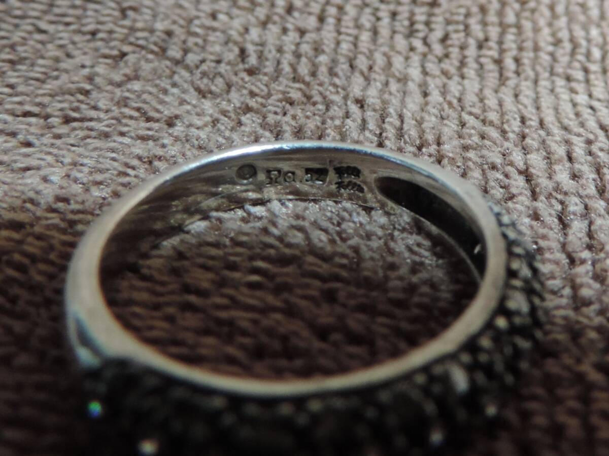  Vintage прекрасный товар * число число пункт камень имеется * Folli Follie кольцо дизайн кольцо 11 номер * примерно 2.50g*Folli Follie