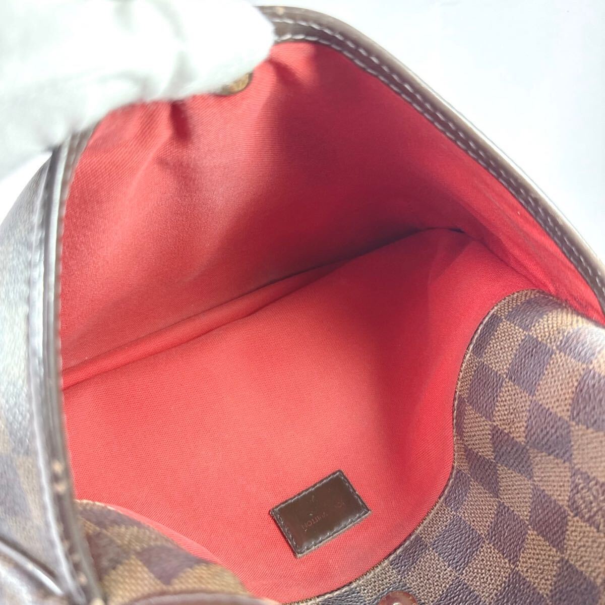 1円 ルイヴィトン LOUIS VUITTON ショルダーバッグ ブルームズベリPM M42251 ダミエ エベヌ ブラウン シリアルDU3180の画像7