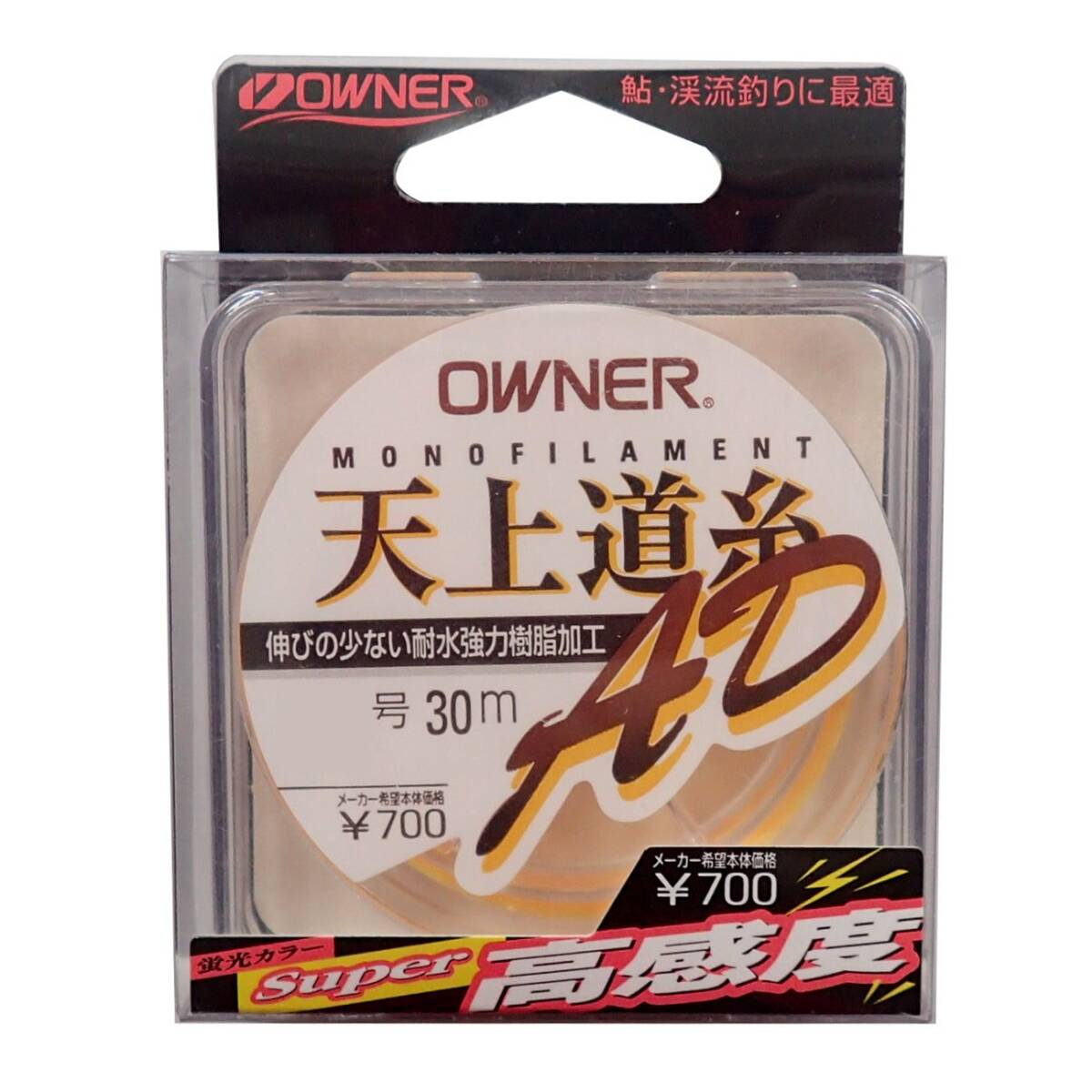 OWNER(オーナー) ナイロンライン 天上道糸 AD 30m 1.2号 イエロー_画像1