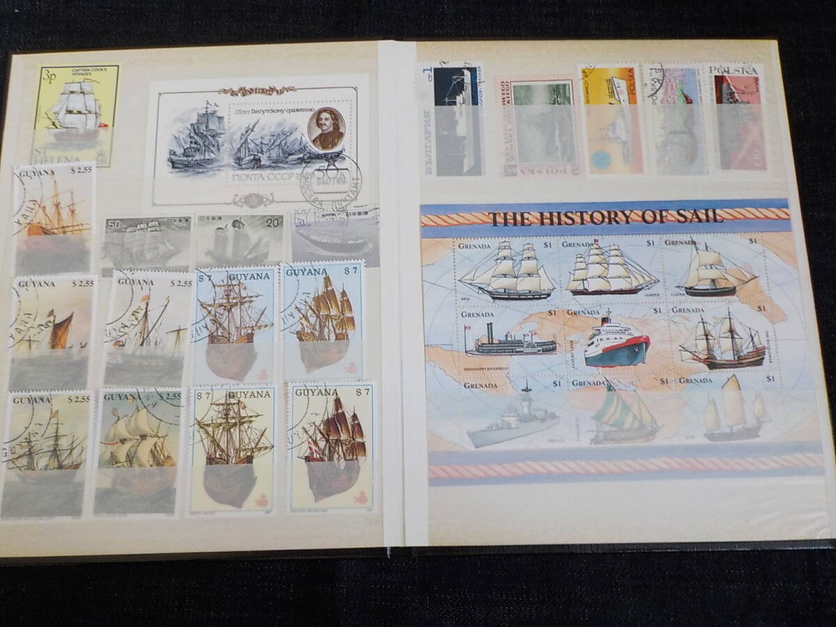 世界の船切手コレクション まとめて ブックごとの画像2