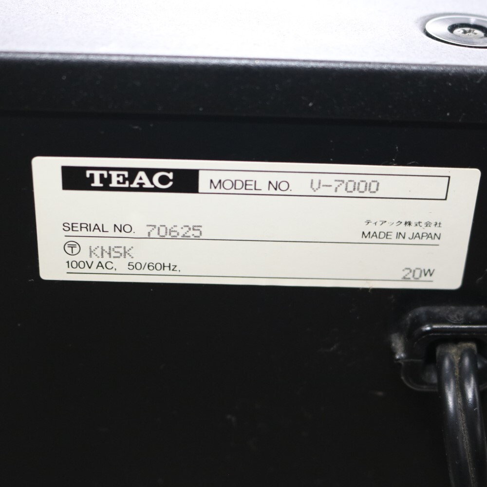 T6D0407 TEAC/ティアック カセットデッキ V-7000 音響機器 オーディオの画像3