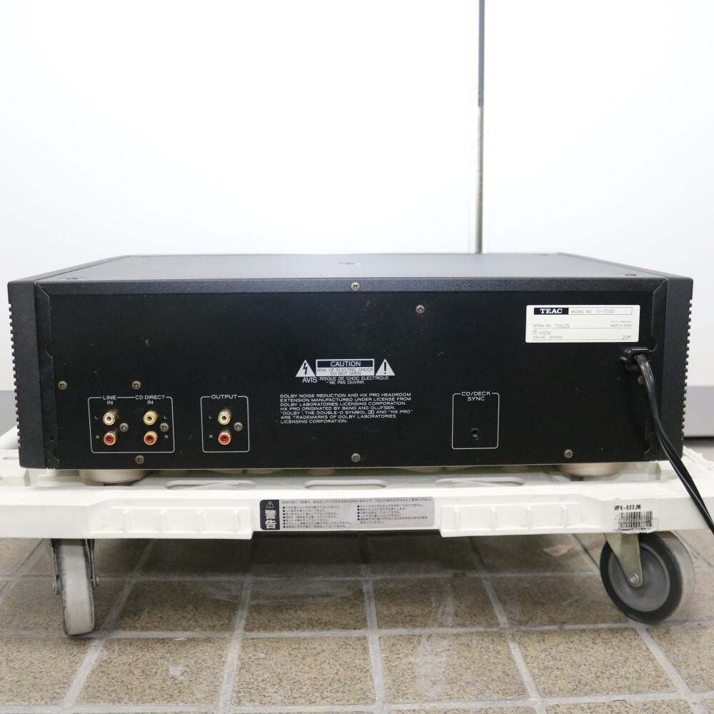 T6D0407 TEAC/ティアック カセットデッキ V-7000 音響機器 オーディオの画像2
