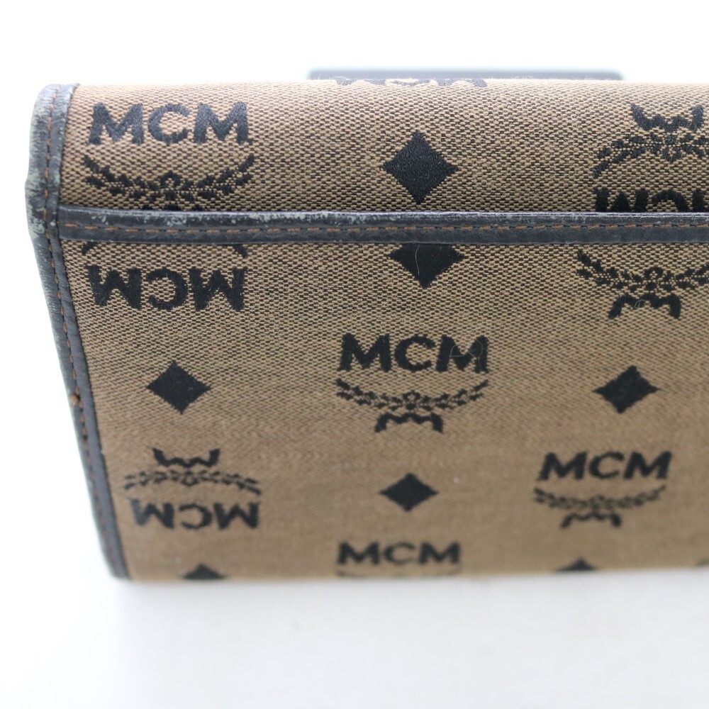 T6D0437 MCM/エムシーエ 長財布 カード収納12枚 キャンバス 二つ折り ジッピー モノグラムの画像8