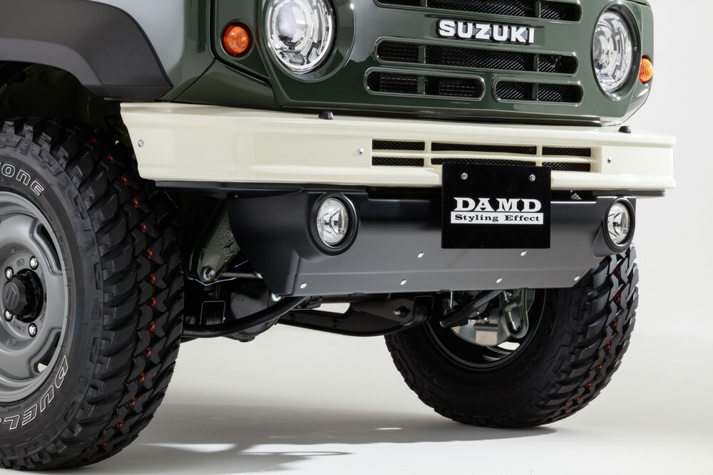 DAMD ダムド 【JIMNY SIERRA the ROOTS.】 フロントバンパー 塗装済品 ジムニーシエラ JB74W 個人宅不可 離島は要確認_画像1