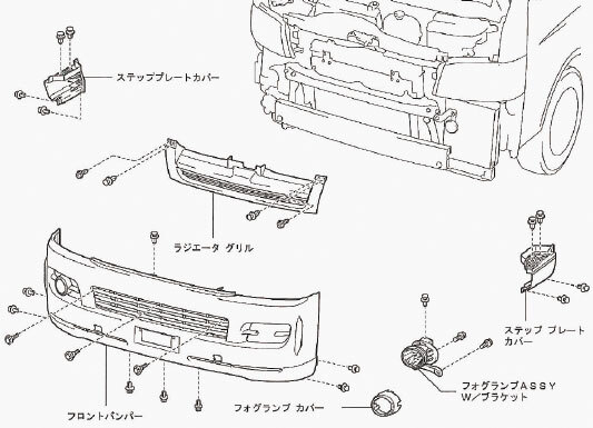 siecle シエクル ミニコンプロ ハイエース TRH200系 H25.12～ 1TR-FE 2.0 4型前期 ガソリン車 MCP-A07E_画像3