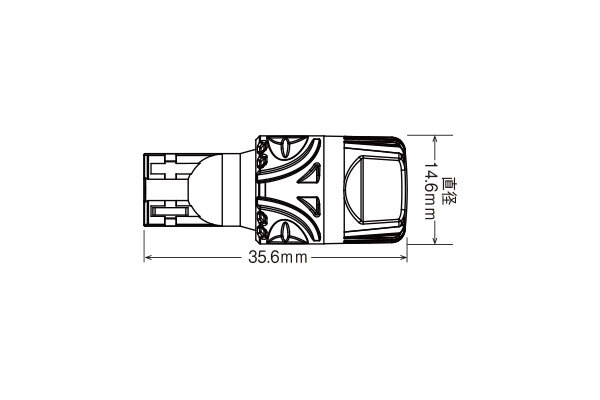 RG レーシングギア LEDバルブ T16 6000K 白色光 バックランプ用 ラルゴ CW30 NCW30 NW30 VNW30 VW30 W30 H8.10～H11.6_画像2