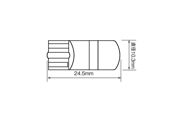 RG レーシングギア LEDバルブ T10 6000K 白色光 150lm 拡散 ポジション/ナンバー用 アリオン AZT240 NZT240 ZZT240 ZZT245 H13.12～H16.11_画像2