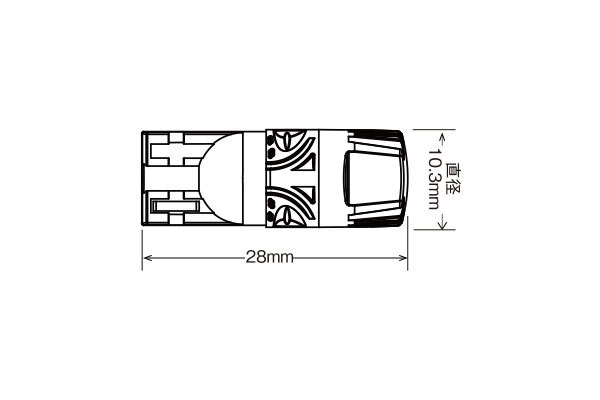 RG レーシングギア LEDバルブ T10 6000K 白色光 200lm リニアIC搭載 ポジション用 デミオ DE3AS DE3FS DE5FS H19.7～H26.8_画像2