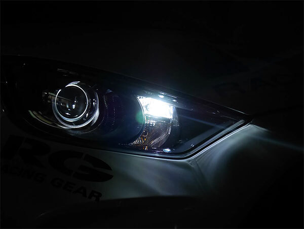RG レーシングギア LEDバルブ T10 6000K 白色光 200lm リニアIC搭載 ポジション用 キューブ NZ12 Z12 H20.11～_画像3