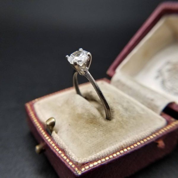  Vintage кольцо кольцо 925 серебряный цветной камень a-ru декоративный элемент печать sterling Showa Retro YSA26