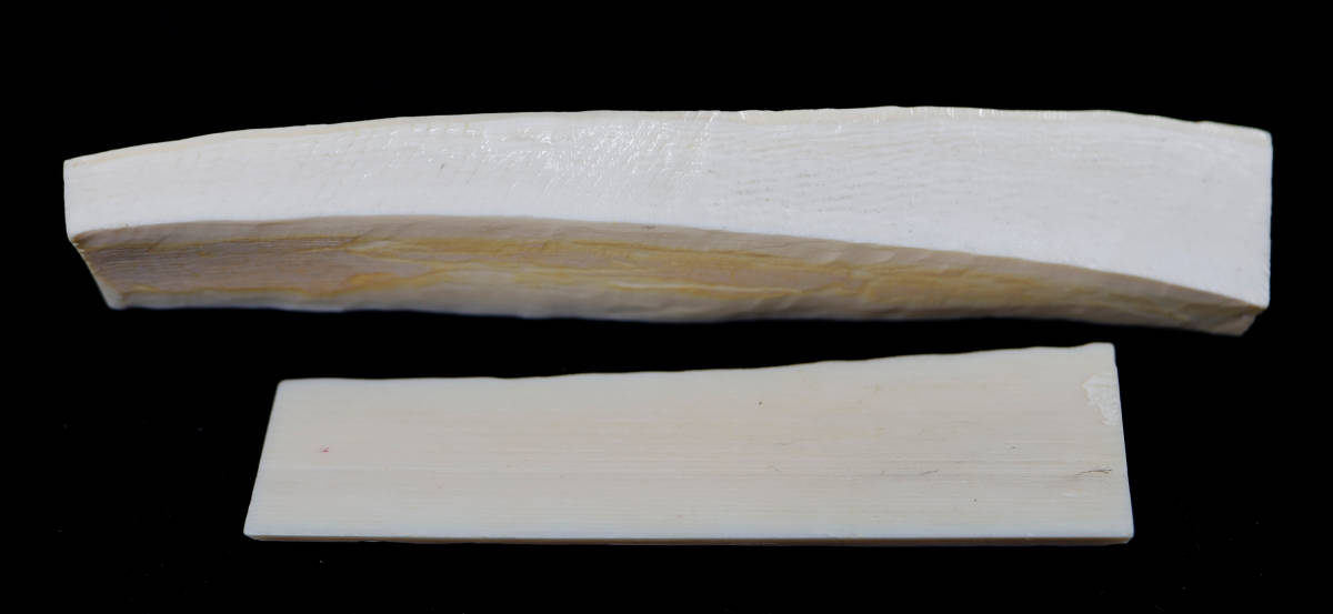 稀少 鯨歯 カットピース材まとめて 総重量 95g 彫刻材 天然素材 根付 印材 細密細工 象牙風_画像4
