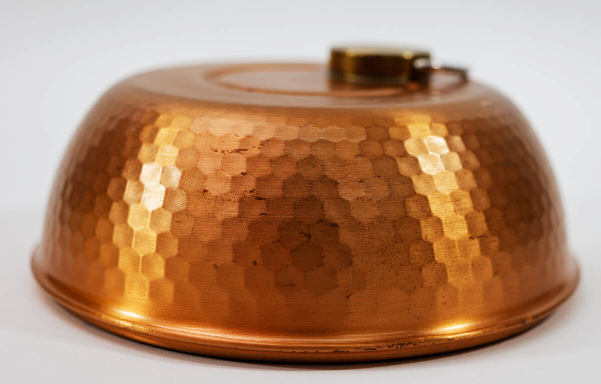 純銅製 ドーム型 湯たんぽ 鎚起 0.8リットル 袋 箱付 新光金属_画像3